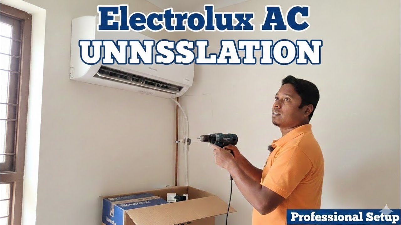 How to Uninstall an Electrolux Split AC | Step-by-Step Pump Down Method || AC uninstall || 