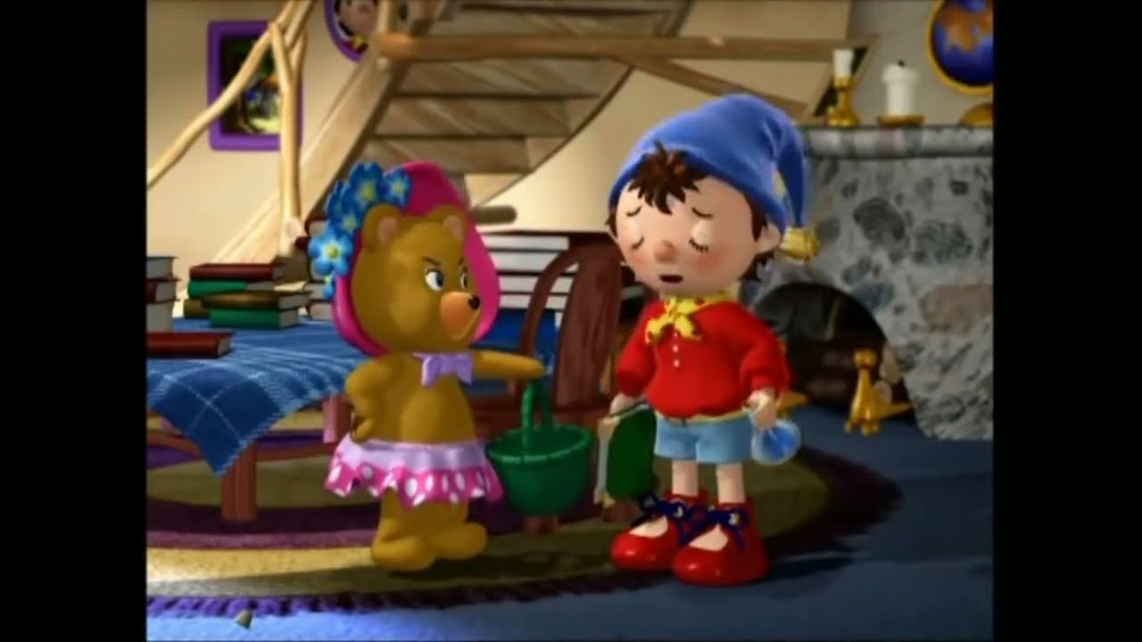 Noddy makes Tessie Bear's potatoes disappear