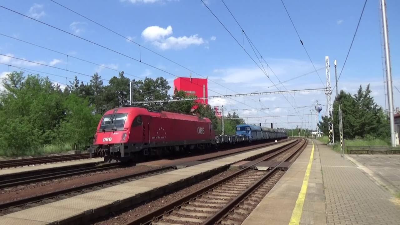 Nákladní vlaky - Bzenec přívoz 28. - 29.5.2016