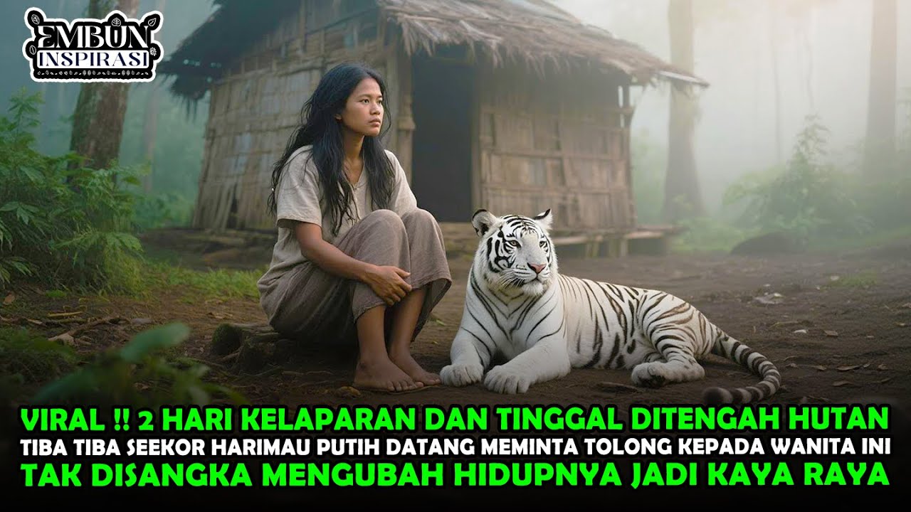 VIRAL !! SEEKOR HARIMAU PUTIH DATANG MINTA TOLONG KEPADA WANITA MISKIN INI, BALASANYA JADI KAYA RAYA