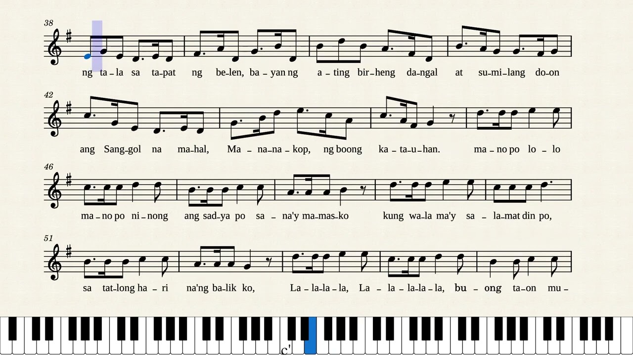 Diwa ng Pasko-Soprano by Music By: Lucio San pedro