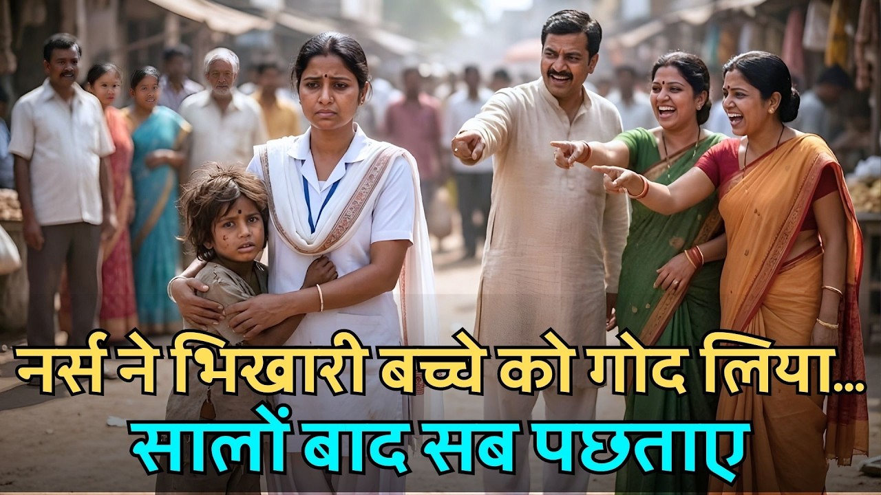 नर्स ने भिखारी बच्चे को अपनाया… वही बड़ा होकर बना करोड़पति! सब पछताए 😱