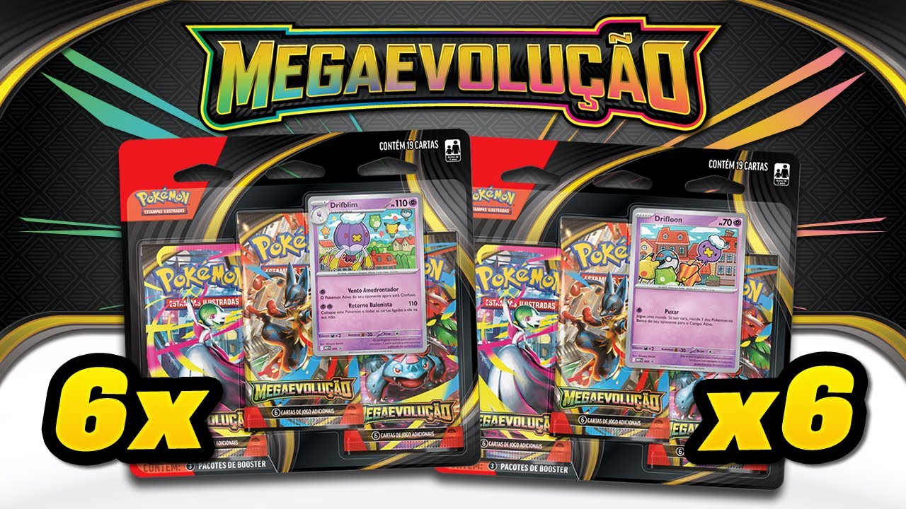 12x Pacotes Triplos ou 1x Booster Box? O que é melhor em Mega Evolução?! Unboxing Pokémon TCG