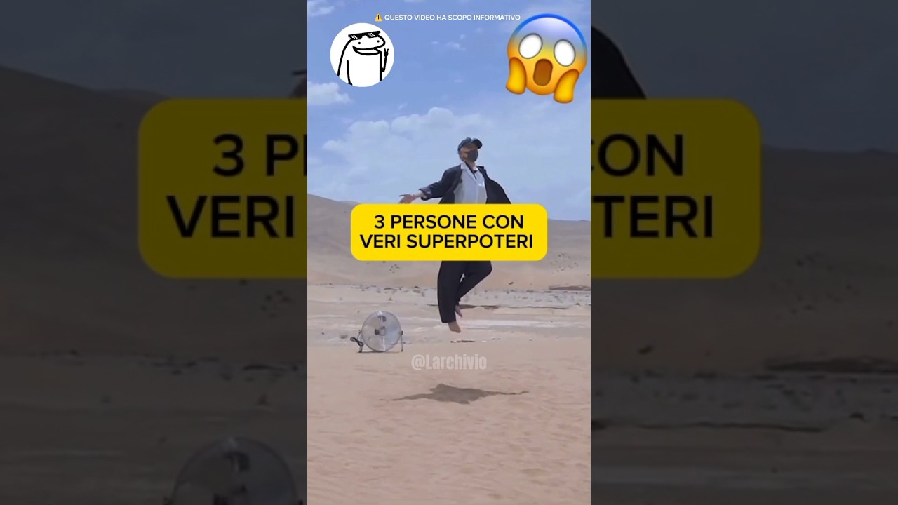 3 PERSONE NATE CON VERI SUPERPOTERI 😱 #curiosit&agrave; #informative