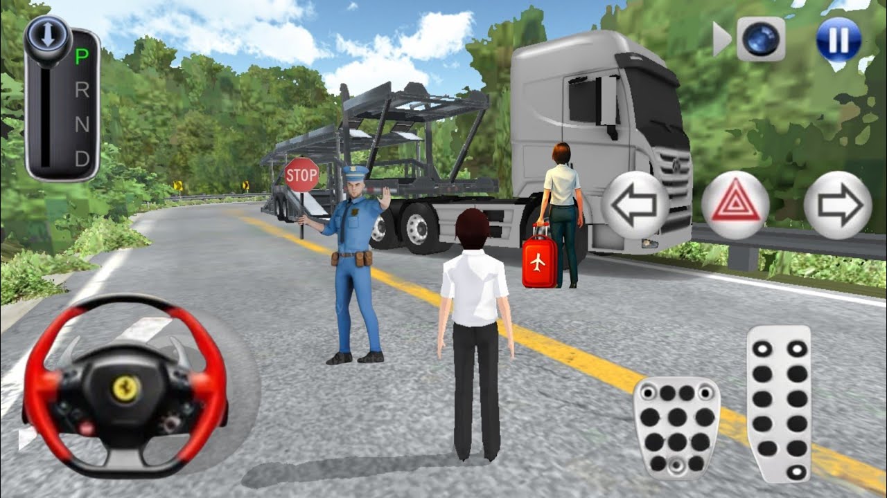 🚗Today plan jungle🌏 safari || Volvo ✈️truck adventure experience 3d driving class 2 || police stope 