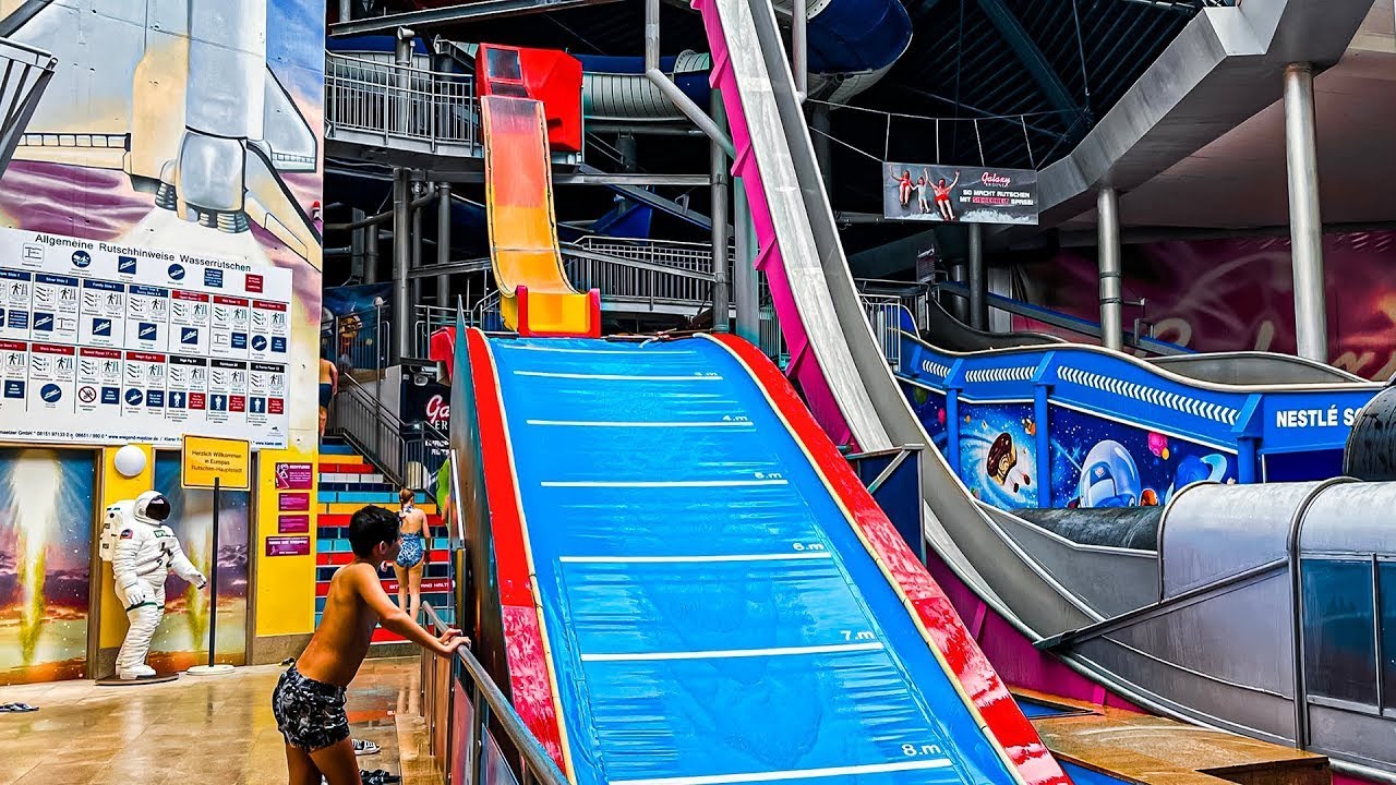 Extreme HIGH FLY Water Slide at Galaxy Erding