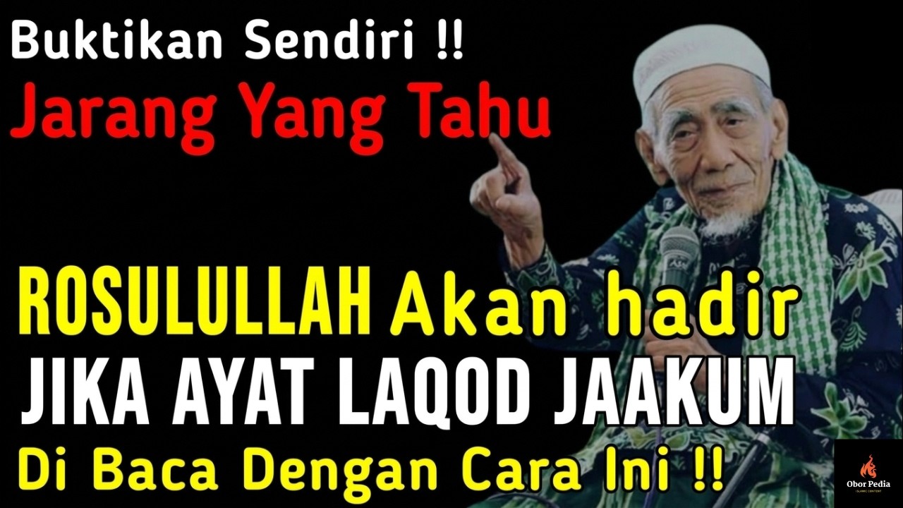 Rasulullah SAW hadir, Jika Saja Ayat laqad jaakum dibaca seperti ini !!