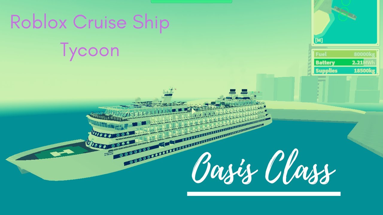 OASIS CLASS SPEEDBUILD! Roblox Cruise Ship Tycoon Speedbuild
