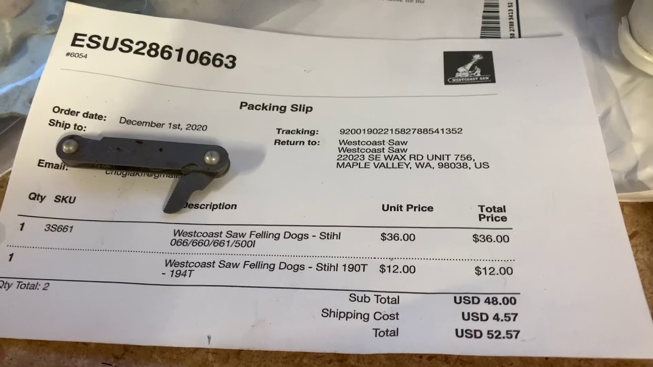Westcoast Saw Felling Dogs