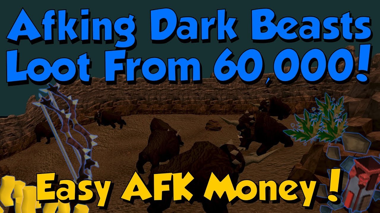 Loot from 60,000 Dark Beasts! [Runescape 3] Easy AFK Money & XP!