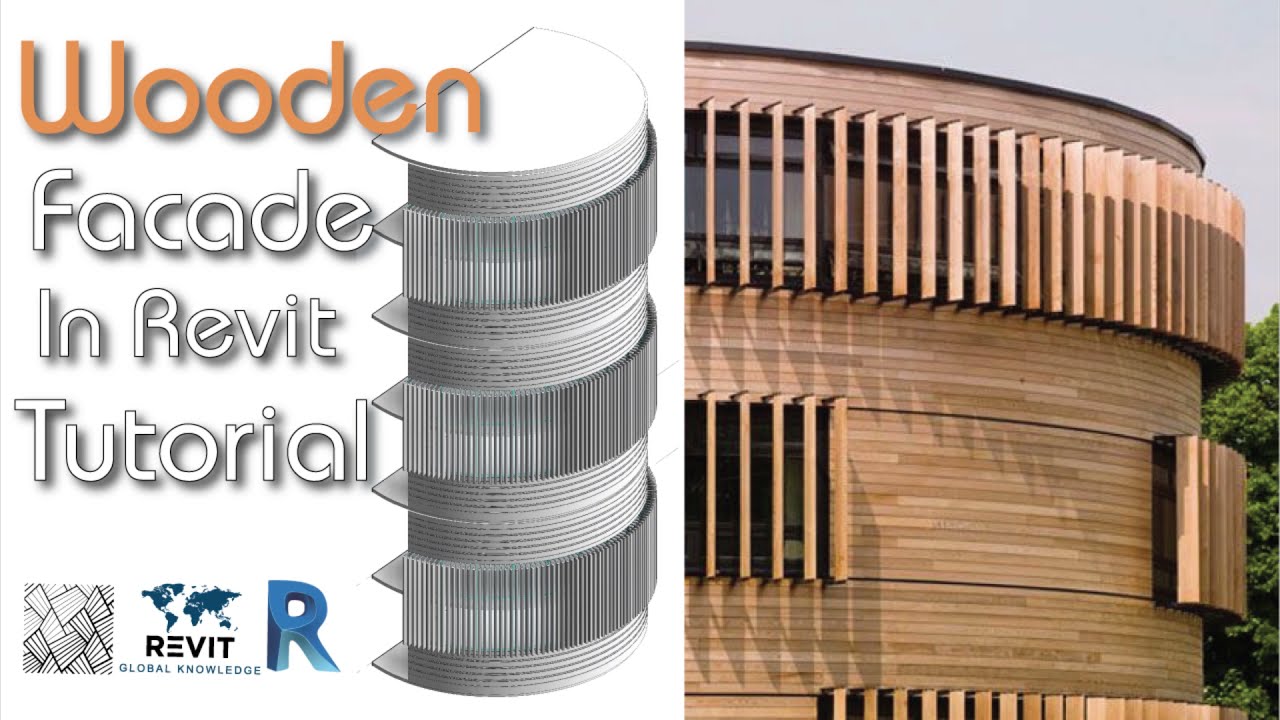 Wooden Facade Design in Revit | 4 Point Adaptive