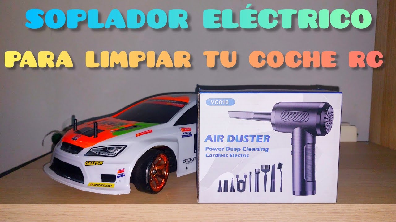 NUEVO SOPLADOR DE AIRE 👉 ELÉCTRICO A BATERÍA PARA LA LIMPIEZA DE TU COCHE RC💨💨💨
