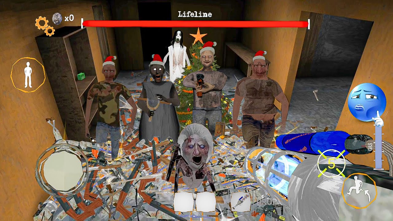 The Twins Remake - Unlimited Weapons Vs Granny Grandpa Bob and Buck.