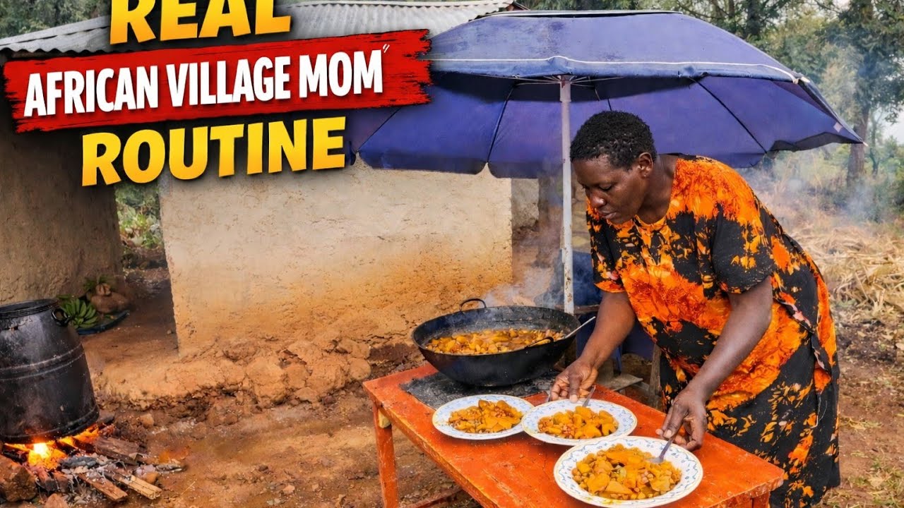 Real African village mom's routine|Cooking Traditional Githeri with Matoke & Butternut 
