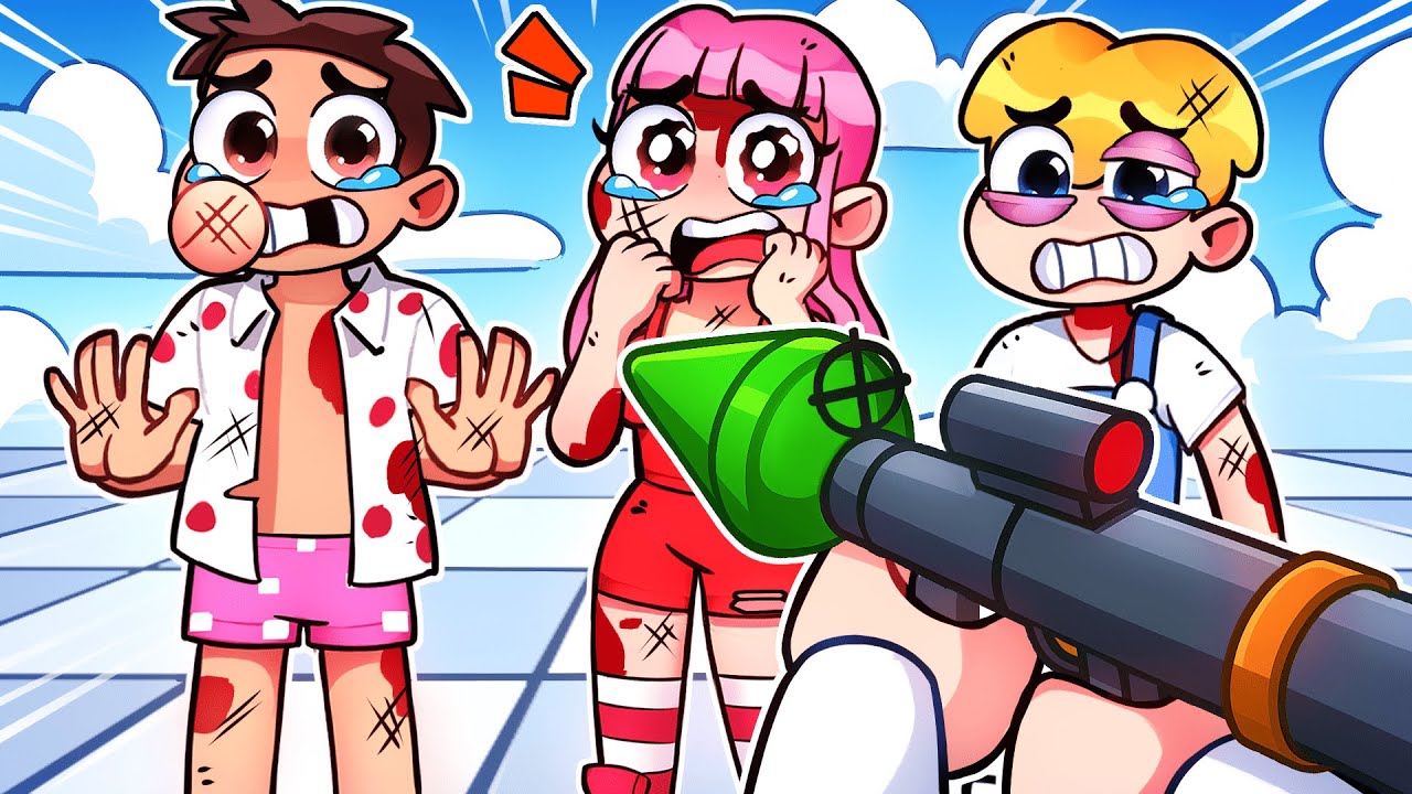 SHADO vs 6 AMIS sur Crazy Shooter Roblox !