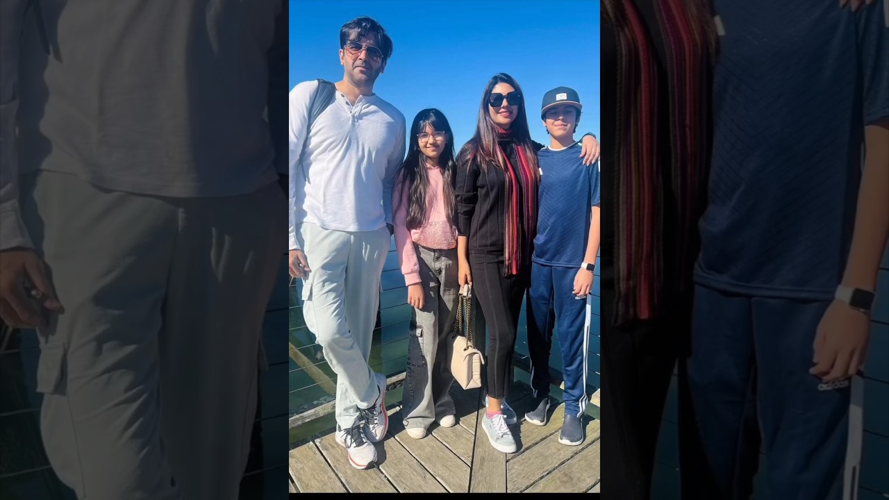 Pakistani 🇵🇰 celebrities Sunita marshall and Hassan Ahmad  | enjoying with children | #shorts#viral