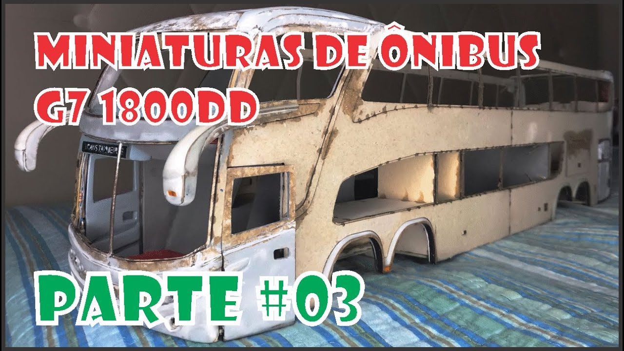 MINIATURA DE ÔNIBUS G7 1800 DD PAPEL PANAMÁ PARTE #03