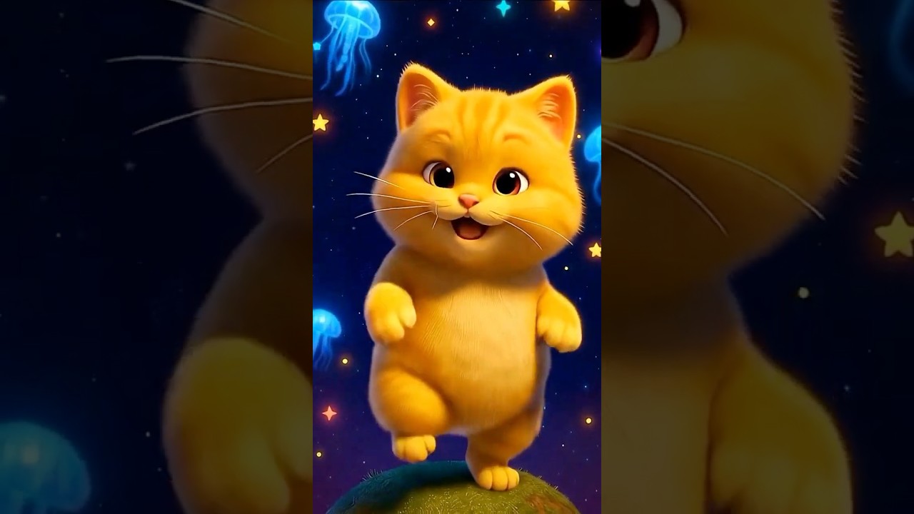 Baby Shark Version Chat Mignon 3D #3danimation #aianimation #forestadventure