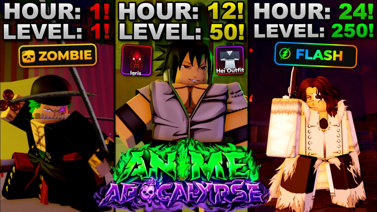 Я потратил 24 часа на прокачку до максимального уровня в Roblox Anime Apocalypse... Вот что произ...
