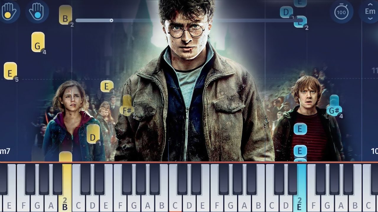 Lily's Theme - Harry Potter and the Deathly Hallows - Easy Piano Tutorial
