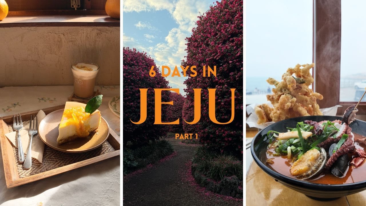 6 Days Jeju - street food, cozy cafés, and Korean BBQ — one bite at a time. 🍊