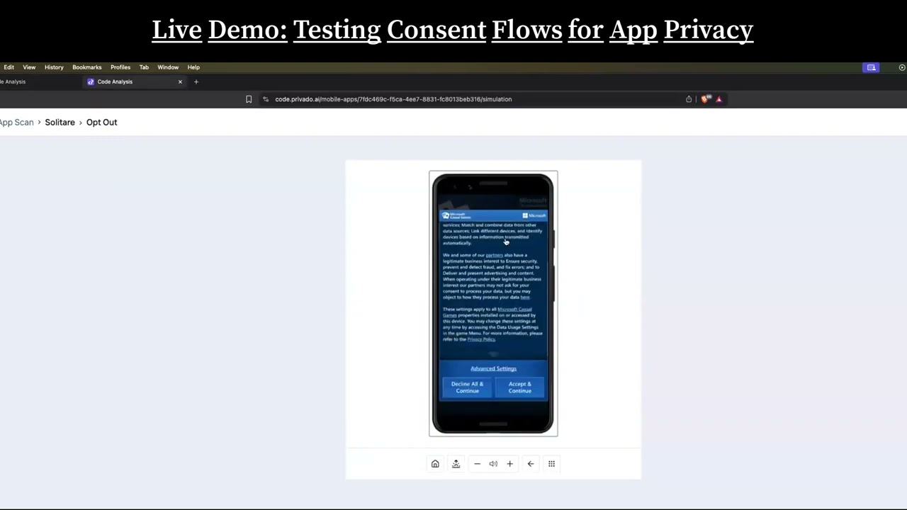 Scan mobile apps for CCPA & GDPR compliance risks in real-time