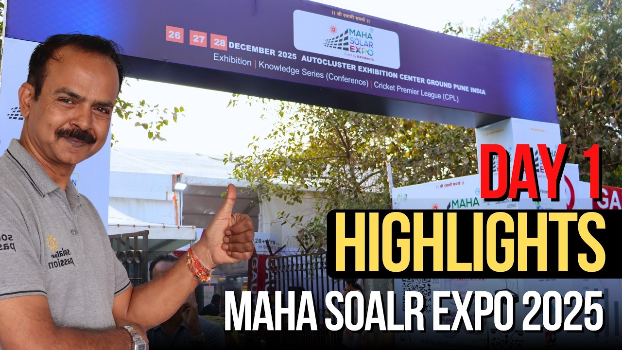 Day 1 Highlights — Maha Solar Expo 2025 | Innovation, Business Leads & Big Crowd Energy!