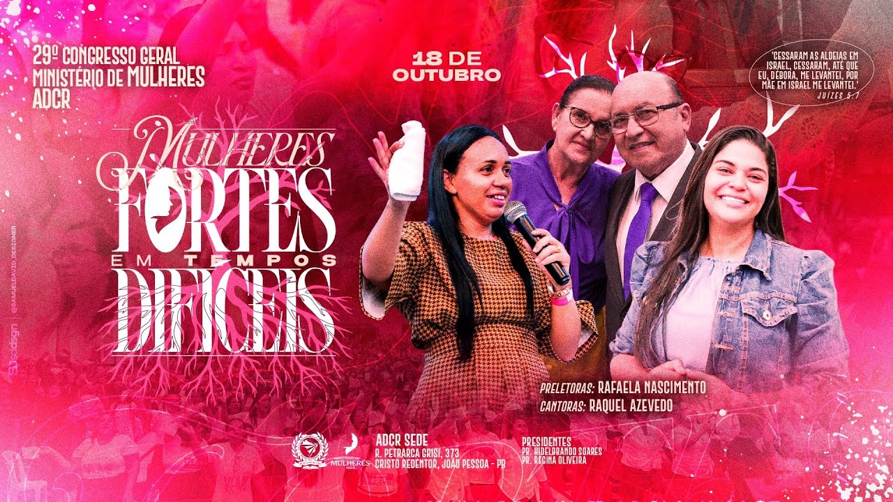 SÁBADO - 29º Congresso Mulheres ADCR em João Pessoa - 18/10/2025