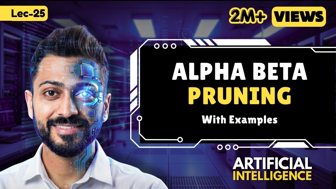 Lec-19: Alpha Beta Pruning in Hindi with Example | Artificial Intelligence