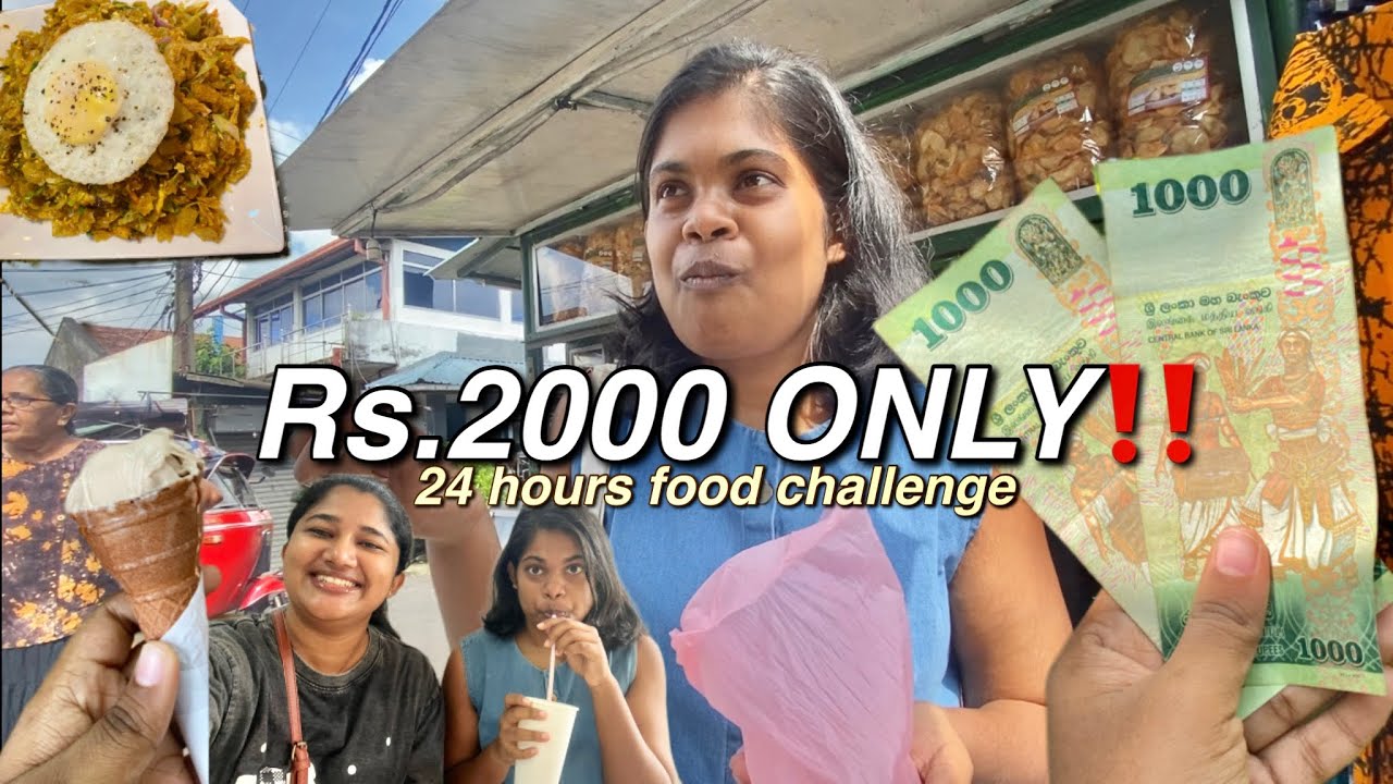 Eating ONLY foods under Rs.2000 for 24 hours challenge!