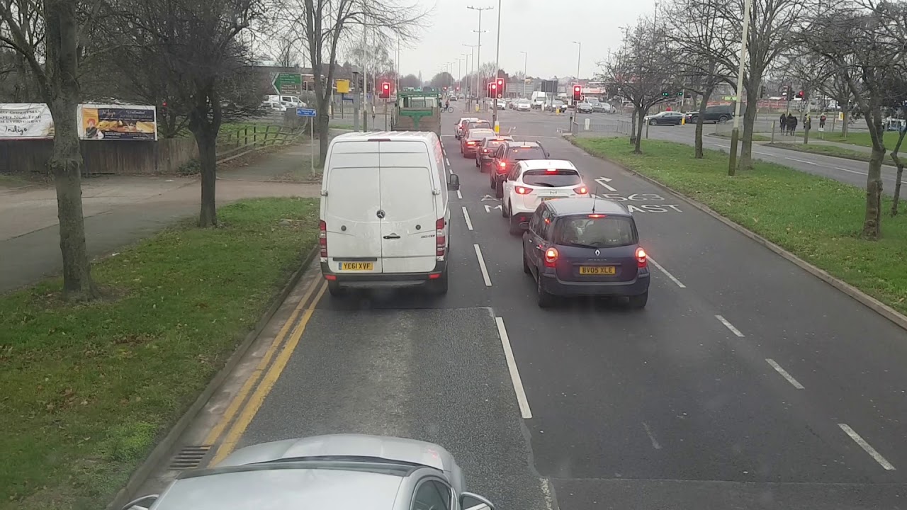Route Visual - Arriva 5 - Leicester to East Goscote (Time lapse)