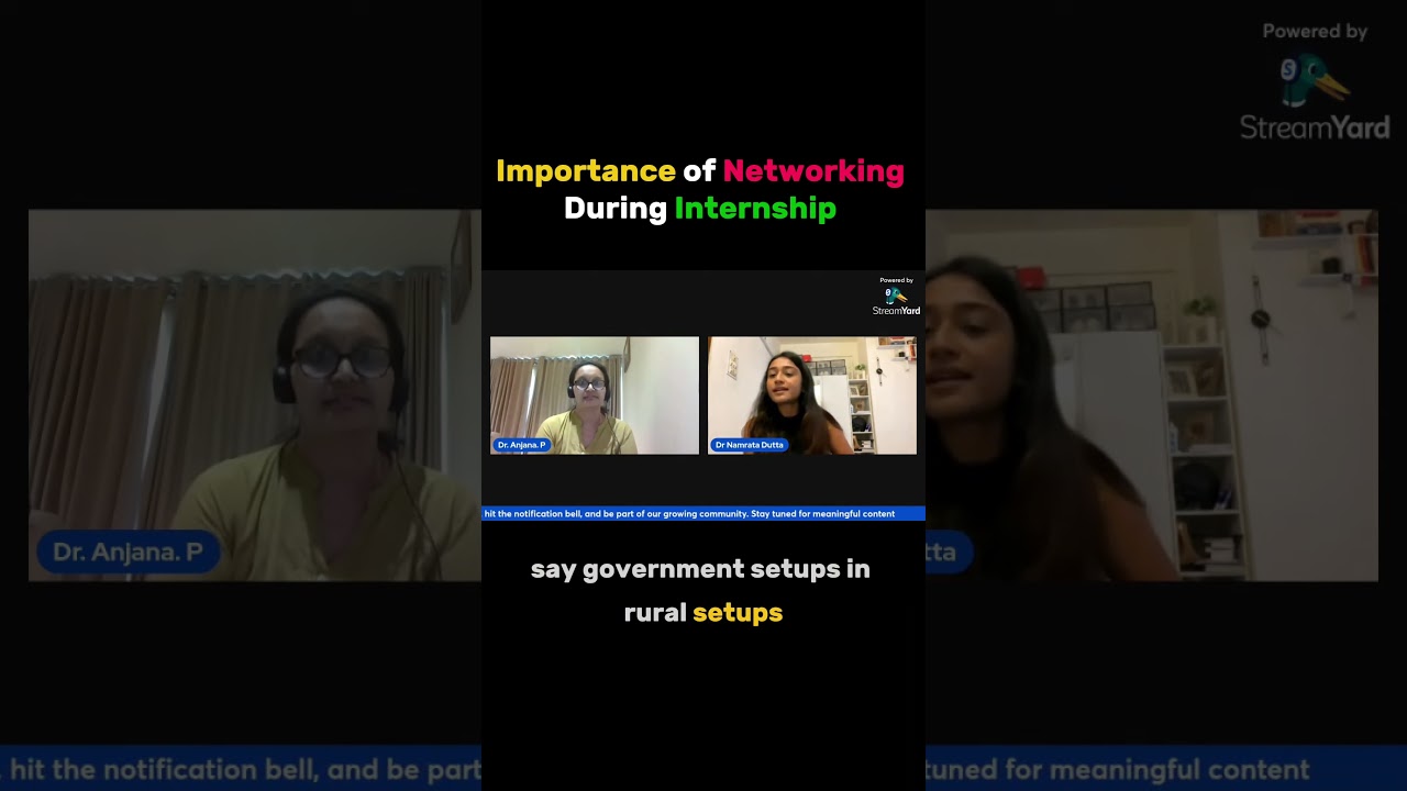 Importance of Networking During Internship Year 