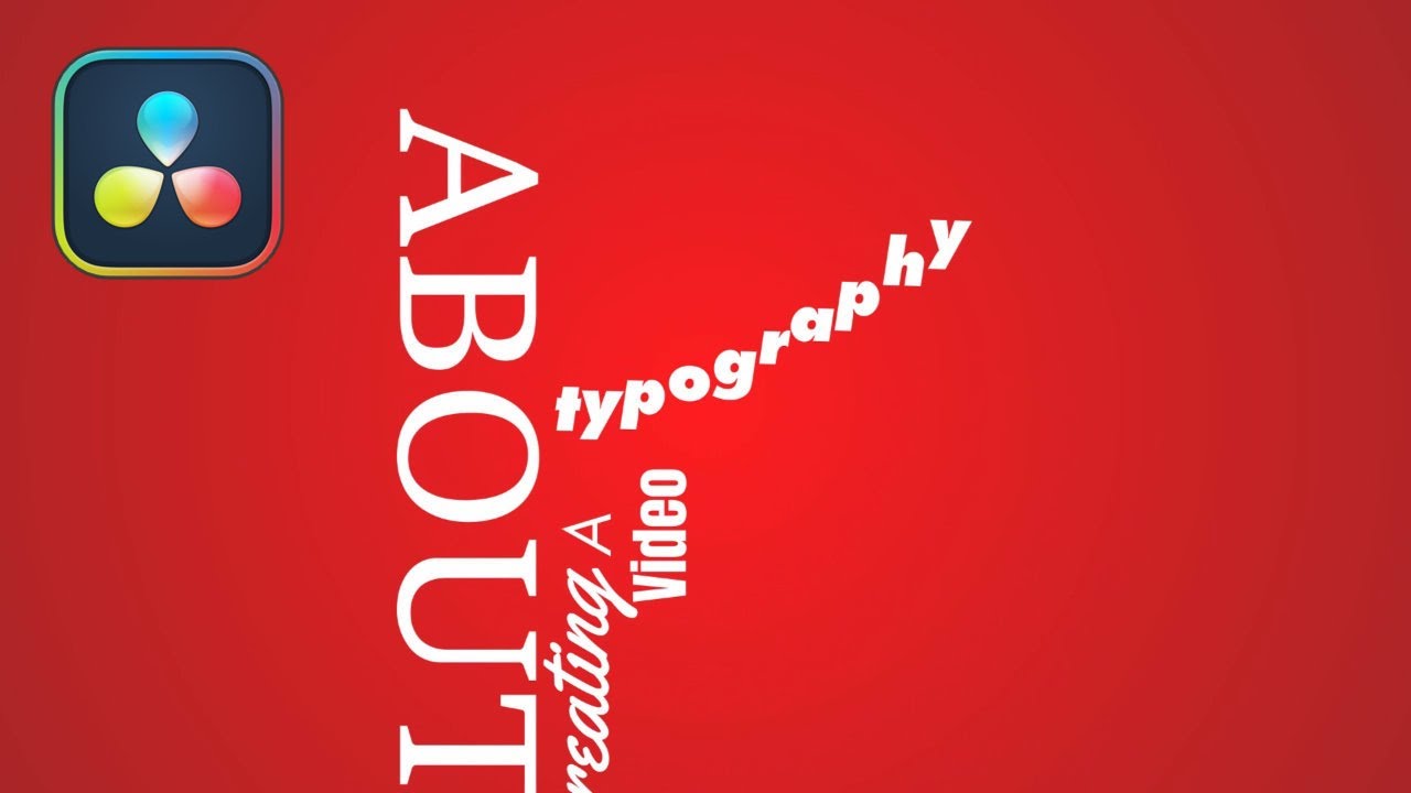 Tips to create typography video in DaVinci Resolve
