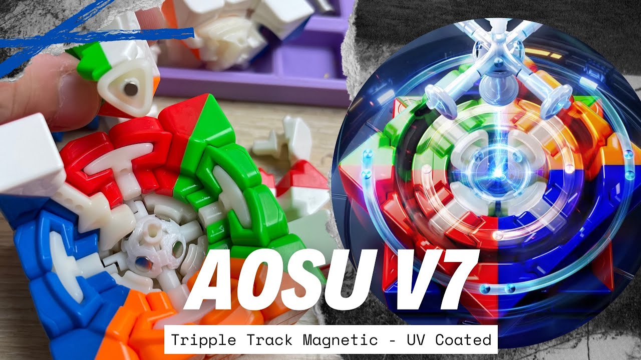 Review Moyu Aosu v7 Tripple Track và độ Ballcore cho bản single track