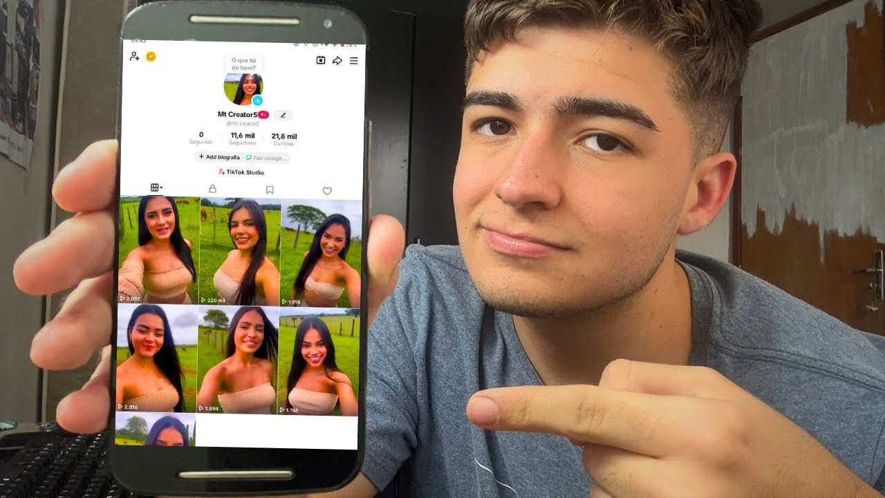 Como CRIAR um TikTok que MONETIZA com 2 VÍDEOS!