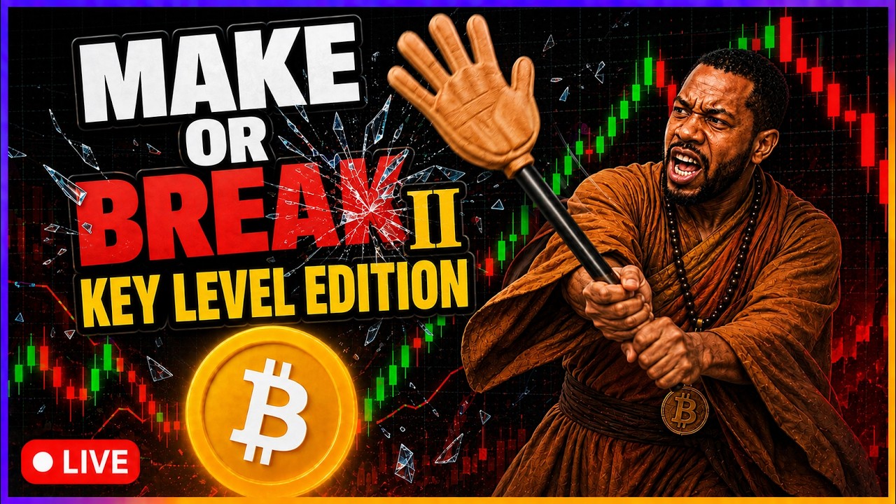 Bitcoin LIVE : MAKE OR BREAK LEVEL