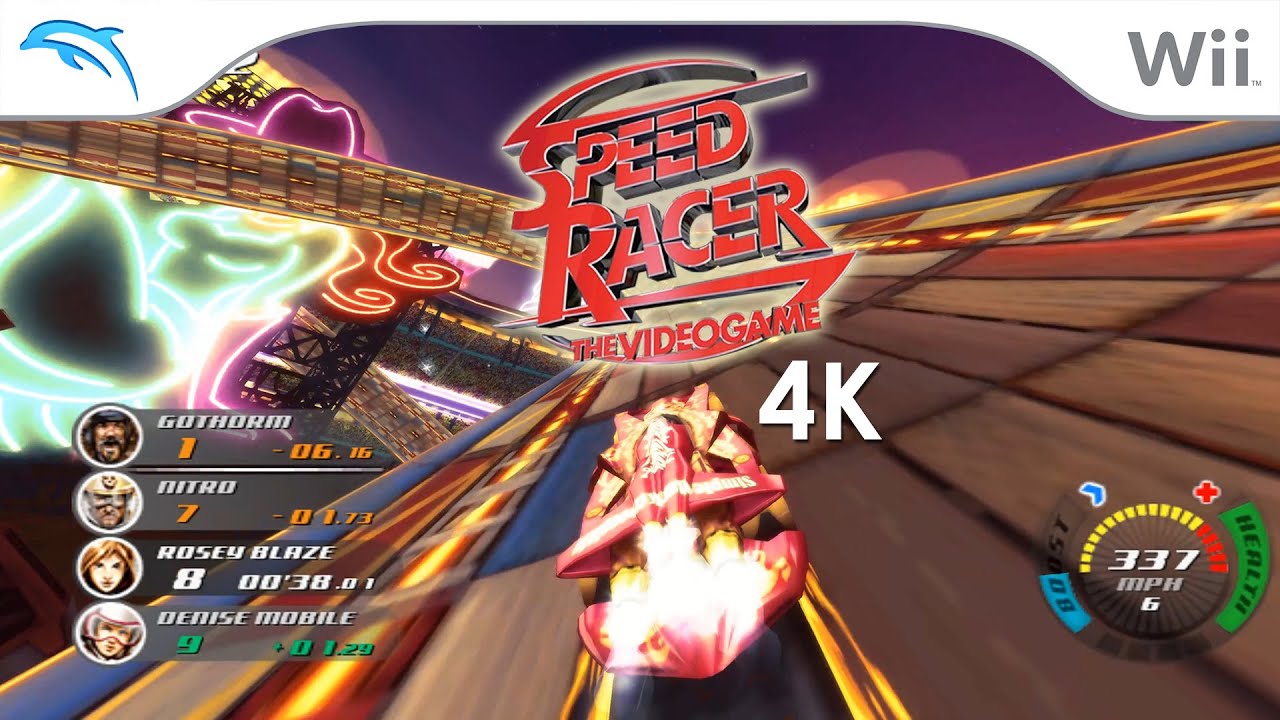 Speed Racer (4K / 2160p / 60fps) | Dolphin Emulator 5.0-19649 | Nintendo Wii