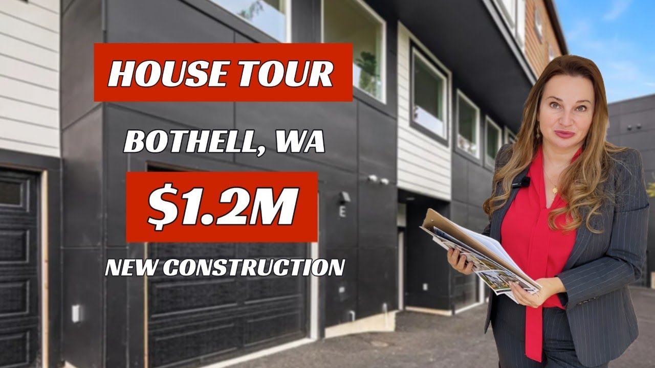 $1.2M Modern Townhouse Tour | New Construction in Bothell, Washington