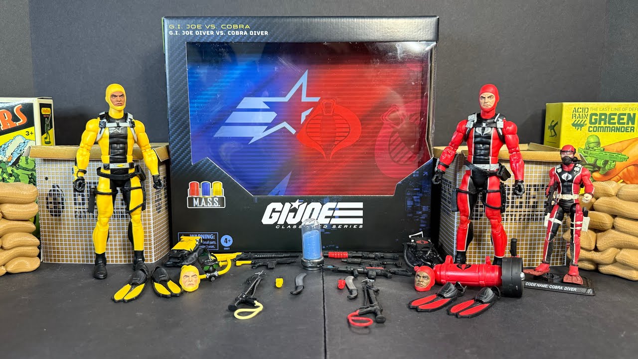 GIJoe Classified MASS Device GIJoe Diver vs Cobra Diver 