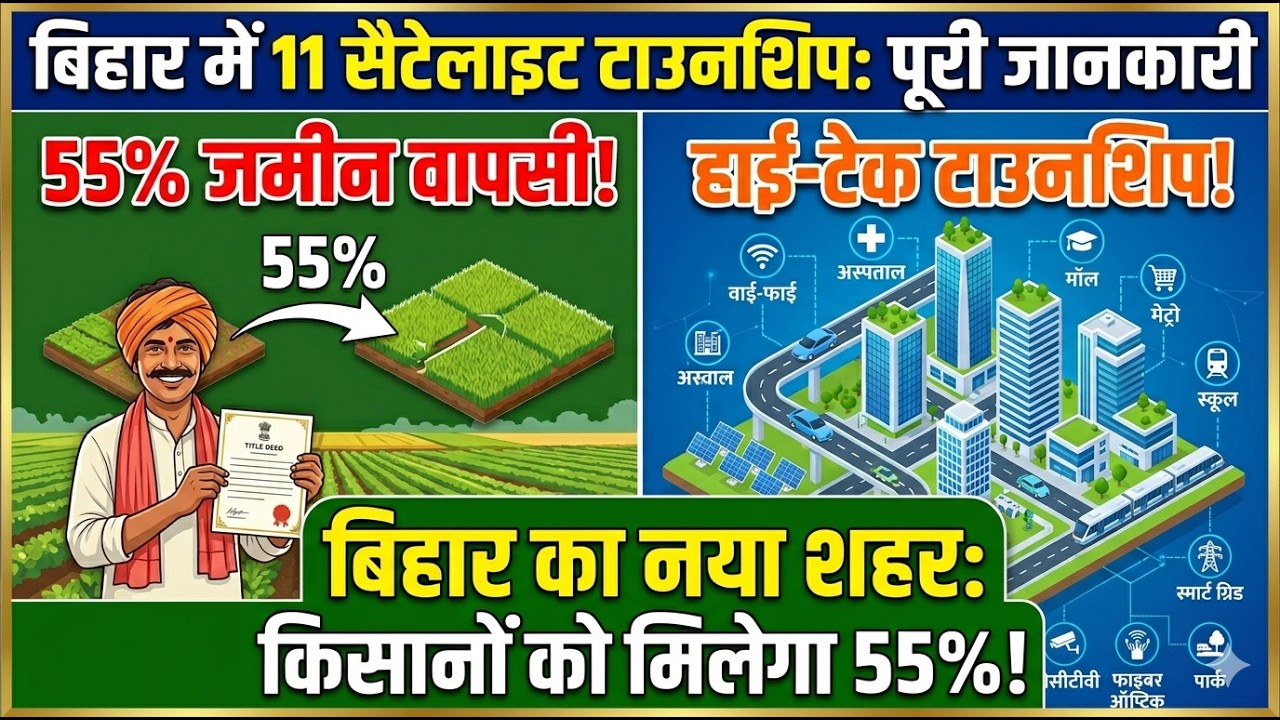 How will Bihar's satellite township develop? From 55% land return to high-tech amenities, details...