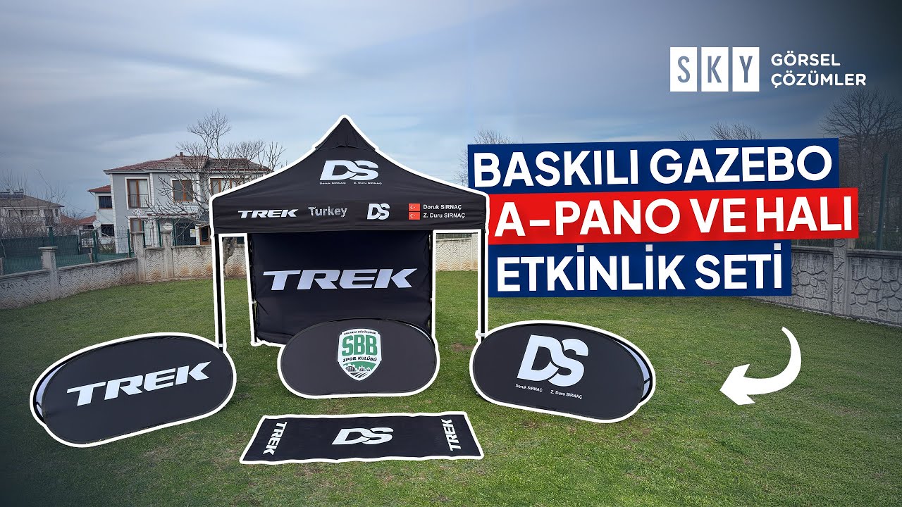 Baskılı Gazebo Çadır Üretimi ve Kurulumu | Kurumsal Tanıtım Çadırları