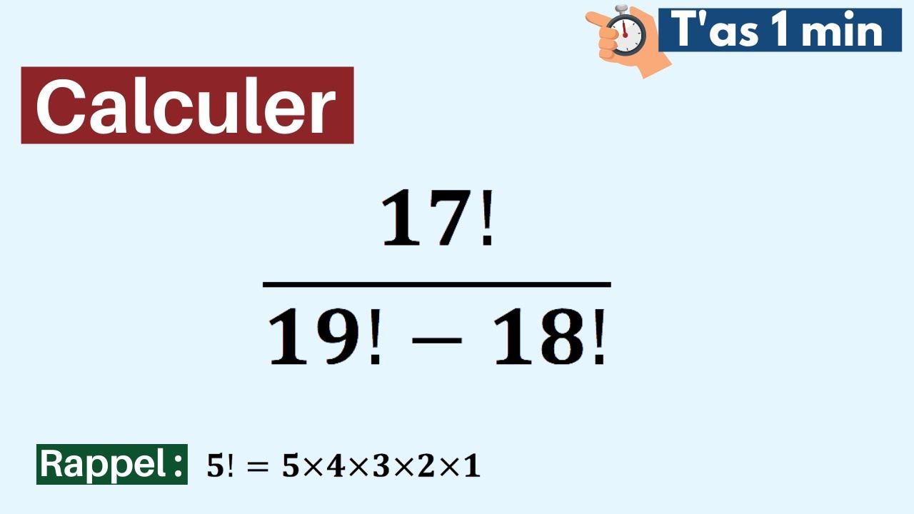A factorial calculation!!! 😅
