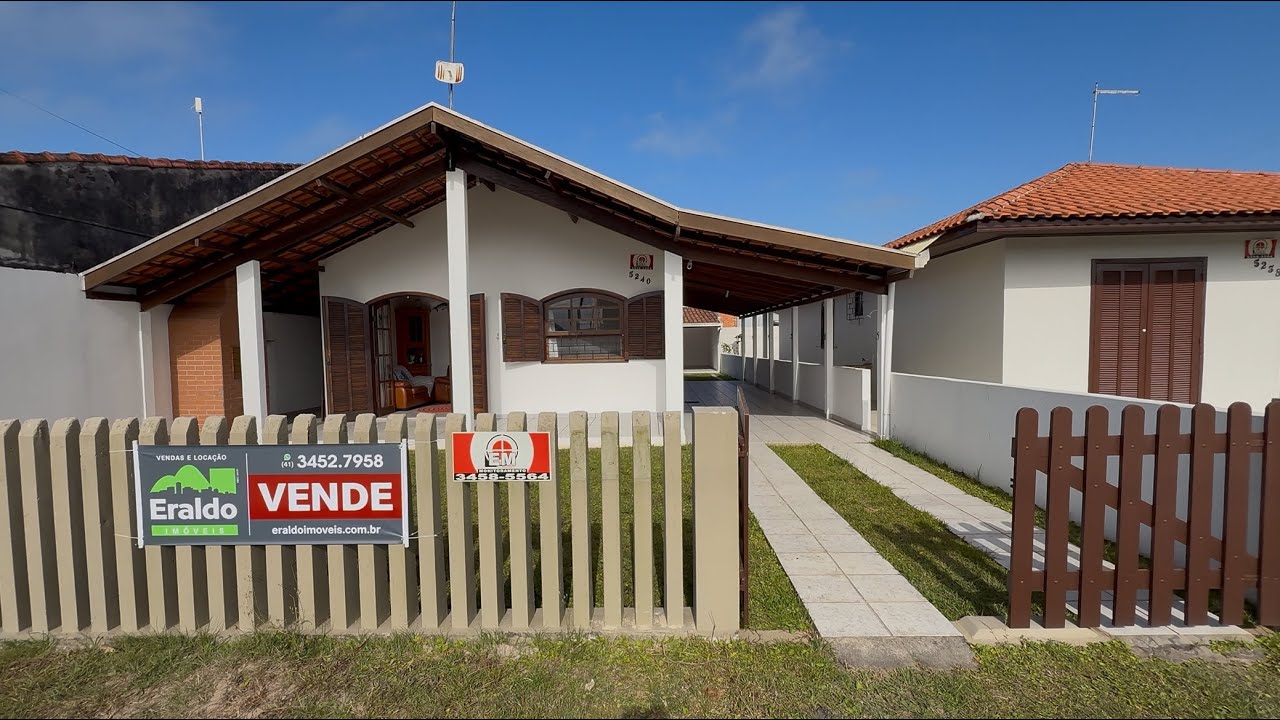 CASA DE PRAIA CHARMOSA A 200 METROS DO MAR | MATINHOS | LITORAL DO PARANÁ 