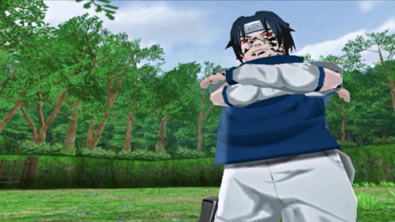 Naruto Uzumaki Chronicles 2 Using Sasuke Uchiha SECRET JUTSUS + Curse Mark Textures