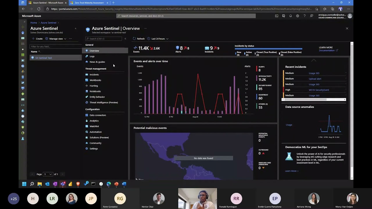 Security in a Hybrid Workplace | Azure Sentinel Demo