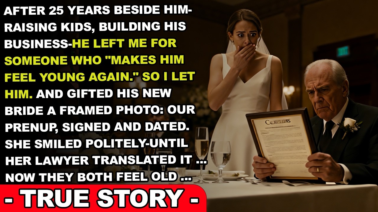 After 25 Years, He Left Me for a Younger Woman—Then the Prenup Spoke