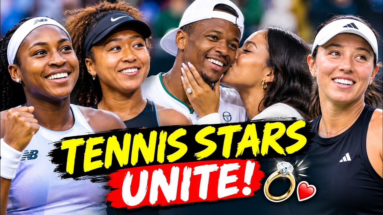 TENNIS STARS UNITE! Coco Gauff, Naomi Osaka & Jessica Pegula Celebrate Christopher Eubanks&rsquo; Engageme