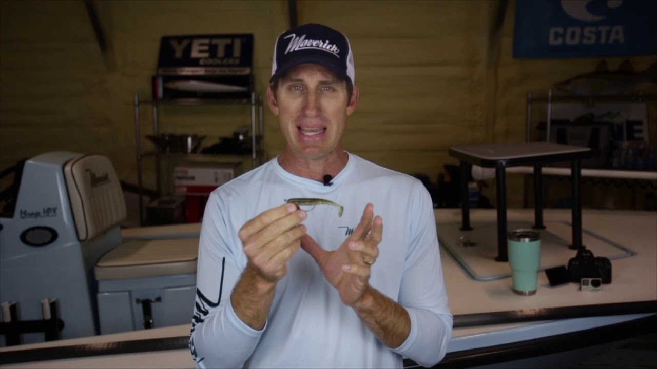 My favorite Lure to sight-fish redfish... the Saltwater Assassin Elite Shiner