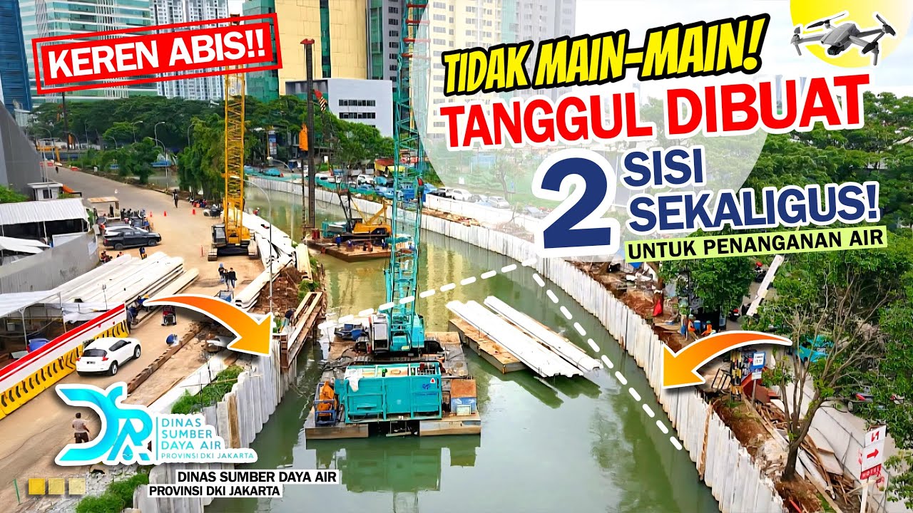 GILA NI PROYEK‼️TIDAK MAIN-MAIN GEIS TANGGUL LANGSUNG DIBUAT 2 SISI SEKALIGUS UNTUK PENANGANAN AIR