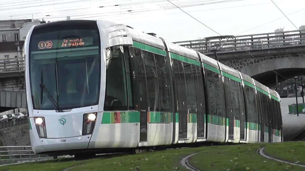 Paris, nouveau Tramway T3b - Marche à blanc Porte de la Villette (2)